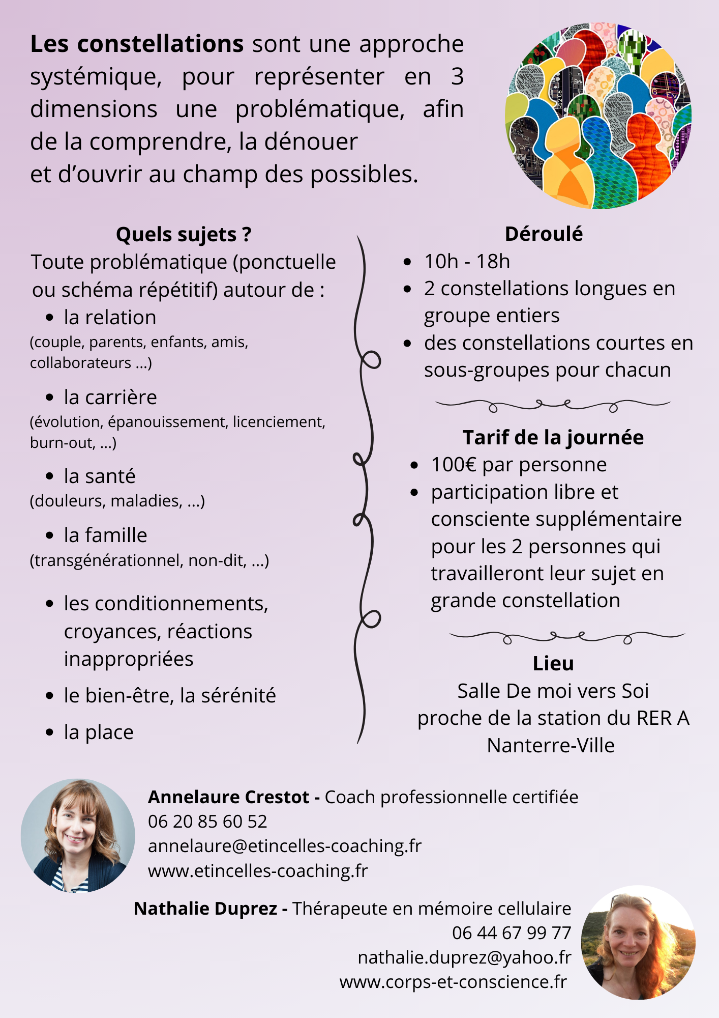 affiche constellations familiales verso